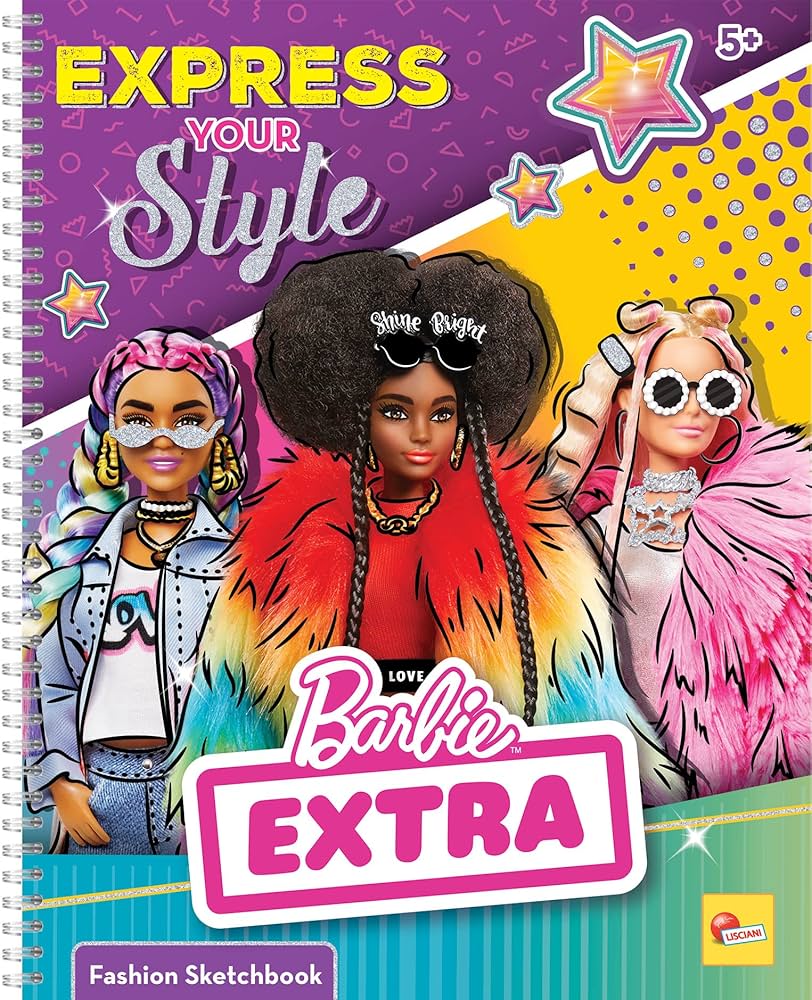 BARBIE SKETCH BOOK EXPRESS YOUR STYLE LISCIANI 12679 MIL